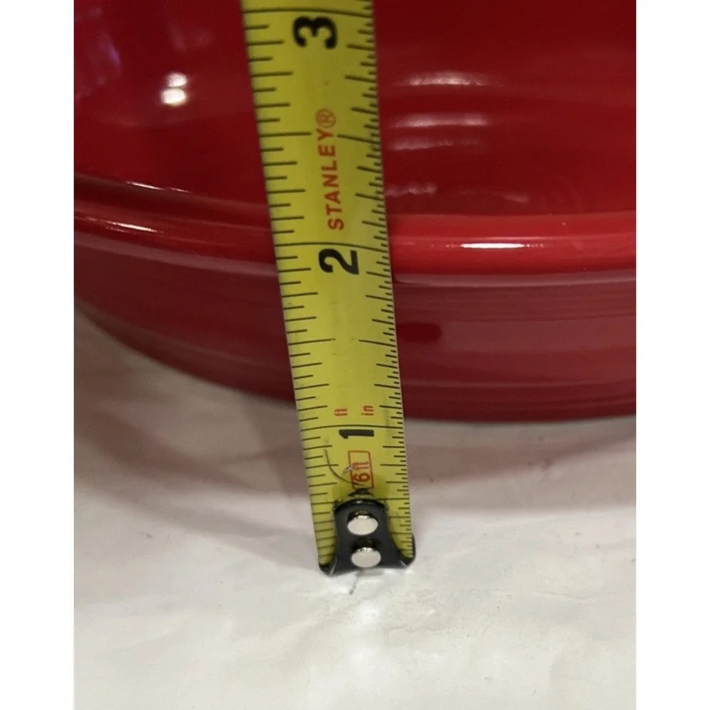 HLC Fiesta Ware Red Oval Au Gratin Baking Dish 9